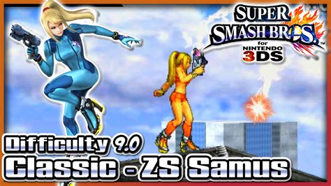 Super Smash Bros 4 Wii U 3ds Classic Mode Zero Suit Samus