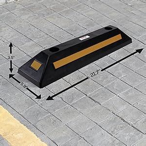 Amazon Pyle Curb Garage Vehicle Floor Safety Pc Heavy Duty Rubber