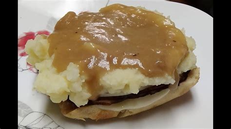 Hot Roast Beef Sandwich With Mashed Potatoes And Gravy Recipe - Beef Poster