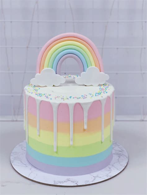 Pin On Rainbow Cake