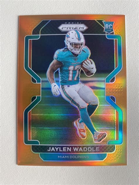 Jaylen Waddle 2021 Prizm 338 Orange 249 Price Guide Sports Card