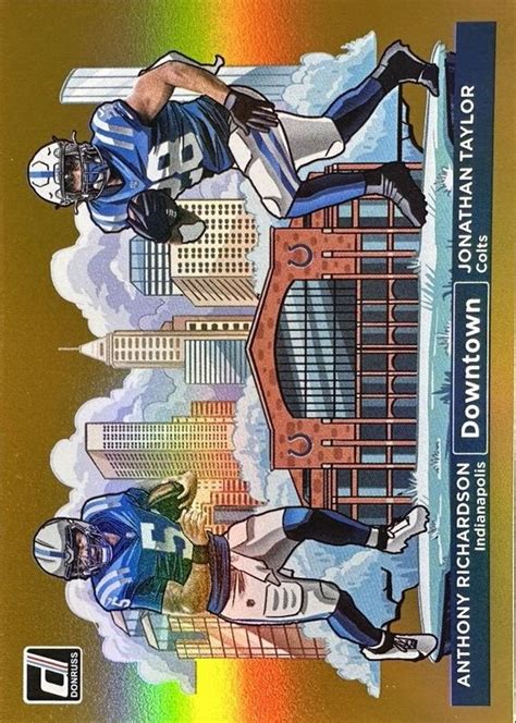 Anthony Richardson Jonathan Taylor 2024 Donruss 3 Downtown