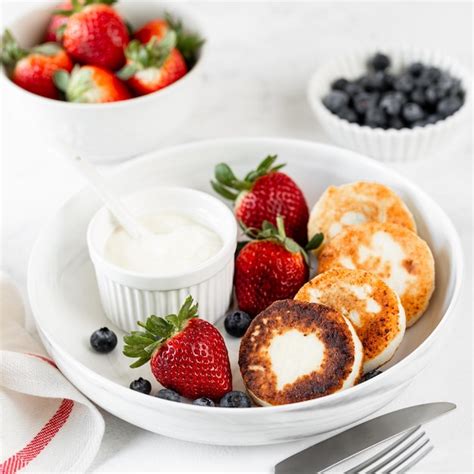 Premium Photo Cottage Cheese Pancakes Cheesecakes Ricotta Fritters