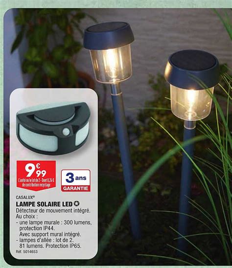 Promo Casalux Lampe Solaire Led Chez Aldi Icatalogue Fr