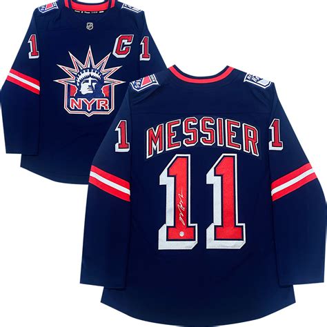 Mark Messier Autographed New York Rangers Fanatics Reverse Retro Jersey