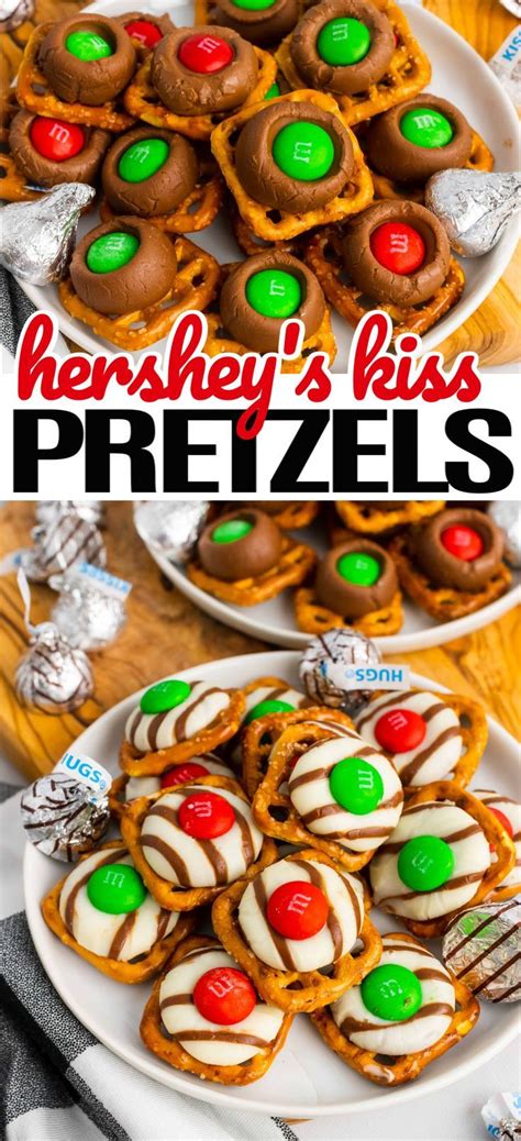 Hershey Kiss Pretzels Hershey Recipes Chocolate Peppermint Pretzels Kisses Recipe