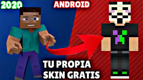 📢😮como Crear Tu Propia Skin Gratis En Minecraft Pe Minecraft 2020