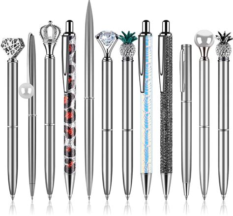 Amazon Colarr Pcs Ballpoint Pens Set Metal Crystal Diamond Pen