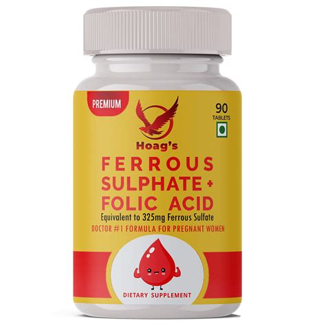 Buy Hoag S Iron Mg Ferrous Sule With Calcium Folic Supplement