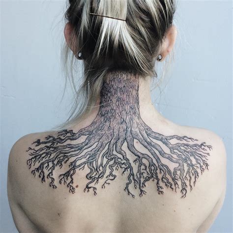 Beautiful Black and White Line Art Tattoos Inspired by Animals and Nature