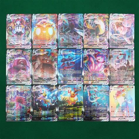 Pcs Pokemon V Vmax Vstar Gx Mega Ex Cards English Pok Mon Shining