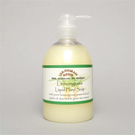 Lemongrass Scented Liquid Hand Soap From Lemongrass House Uk