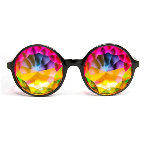 Xtra Lite Kaleidoscope Glasses Black Lightweight Glass Etsy