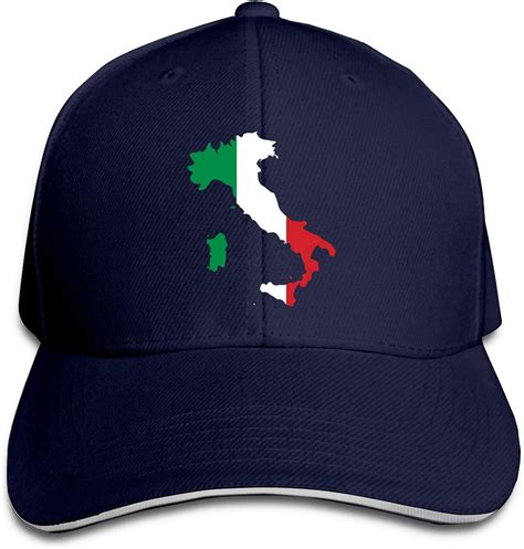 Xcngg Cap For Men And Womenitalia Italy Italian Map Adjustable Peaked