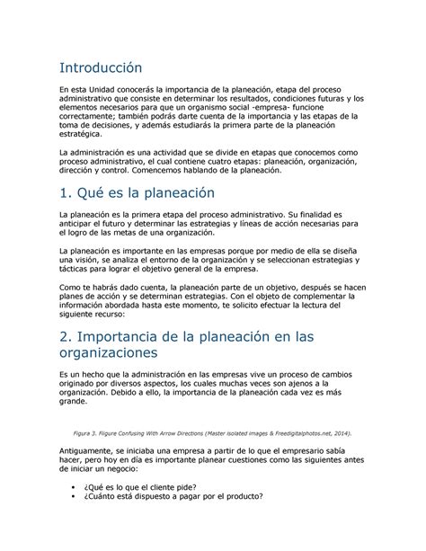 Leccion 1 el proceso administrativo Introducción En esta Unidad