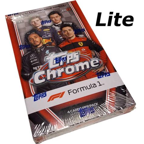 Hel Box 2022 Topps Chrome F1 Formula 1 Hobby Lite 4 Cards Per Pack 16