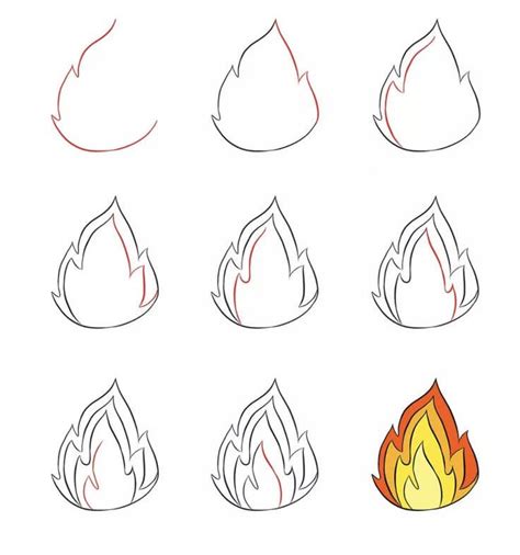 40 Easy And Simple Flame Drawing Ideas Drawing Photos