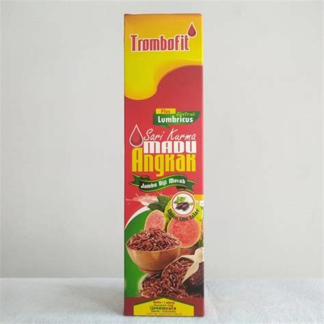 Jual Trombofit Sari Kurma Madu Angkak Trombofit Jambu Biji Merah 460gr