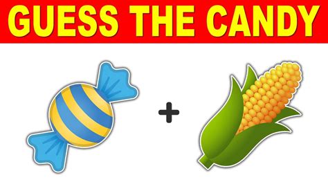 Guess The Candy By Emoji Emoji Fun Guessing Game Youtube