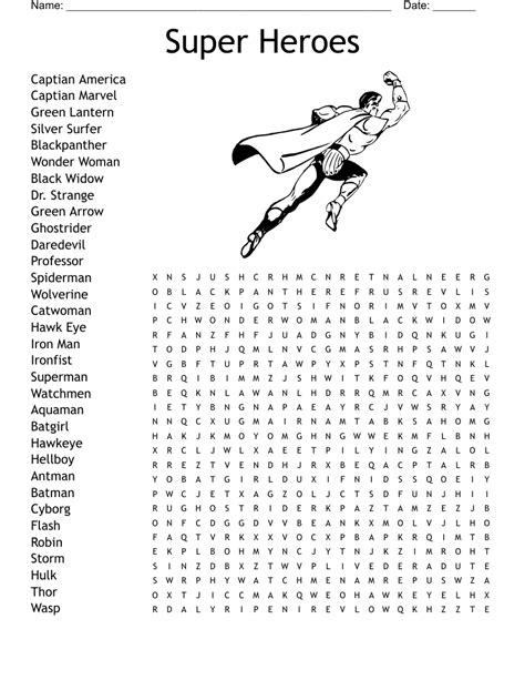 Superhero Word Search Printable Printable Word Searches The Best Porn