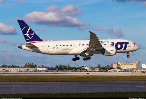 SP LRF LOT Polish Airlines Boeing 787 8 Dreamliner Photo By