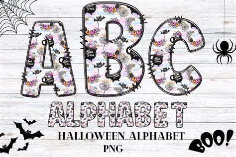 Spooky Halloween Alphabet Clipart Graphic by Digital Emporium · Creative Fabrica