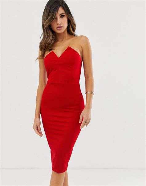 Ax Paris Strapless Bodycon Dress 4500 Usd Red Formal Dress Red Dress Formal Dresses Pop