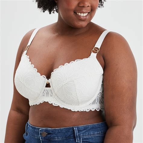 Soutien gorge emboîtant dentelle blanc femme grande taille La Halle