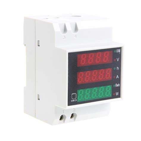 Din Rail Led Ac V A Multi Function Voltmeter Ammeter