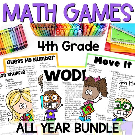 4th Grade Math Games - ALL YEAR - 86 games - Curious Classroom Adventures