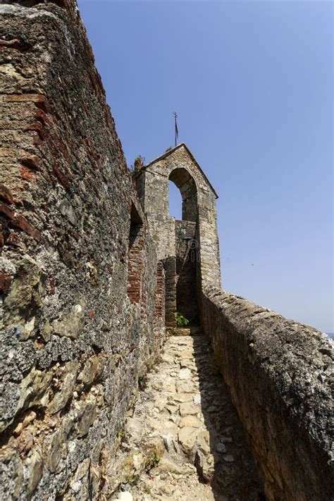 The Ramparts of the Medieval Templar Castle in Tomar Stock Image - Image of architecture, stone ...