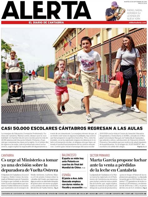 Peri Dico Alerta El Diario De Cantabria Espa A Peri Dicos De