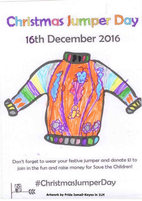 Christmas Jumper Day Posters Oswald Road Primary School