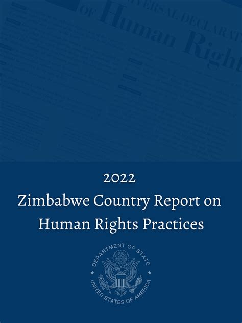 2022 Zimbabwe Country Report On Human Rights Practices U S Embassy