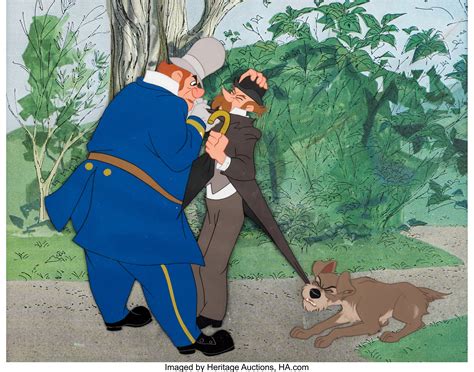 Lady and the Tramp Policeman, Professor, and Tramp Production Cel | Lot ...