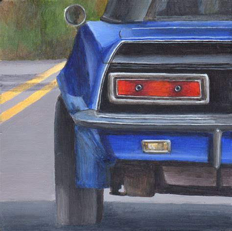 Car Painting Original Acrylic Painting of a Classic Car