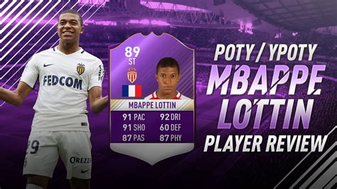 FIFA 17 POTY TOTS MBAPPE LOTTIN REVIEW FIFA 17 89 POTS TOTS