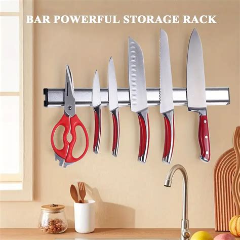 Strong Magnetic Knife Holder Kitchen Knives Multipurpose Temu