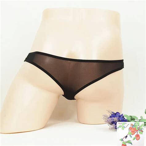 Sexy Lace Men S Underwear See Through Mesh Sexy Thong Low Rise Pouch Underwear G String Bikini