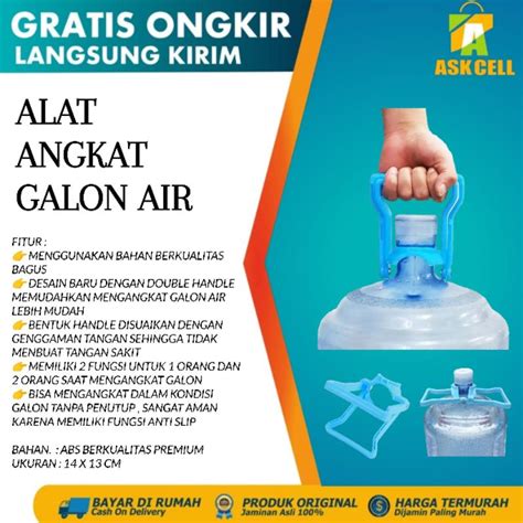 Jual Alat Angkat Galon Air Holder Pengangkat Galon Double Handle