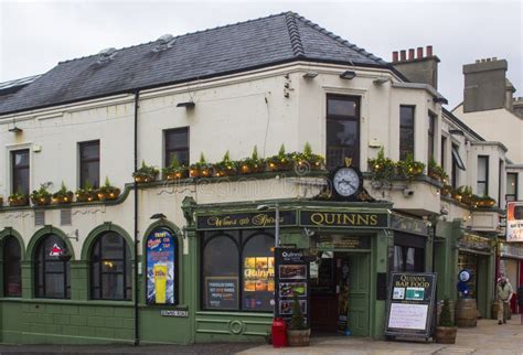 Quinn`s Traditional Irish Pub In Newcastle County Down Editorial Stock