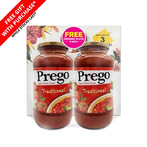 Prego Pasta Sauce Plate Traditional Ntuc Fairprice