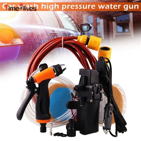 Car Wash Pump 12V Portable High Pressure Self Priming Quick Car