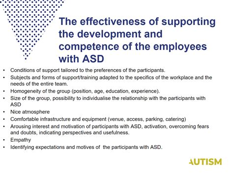 Developing And Managing The Competences Of Employees With Asd