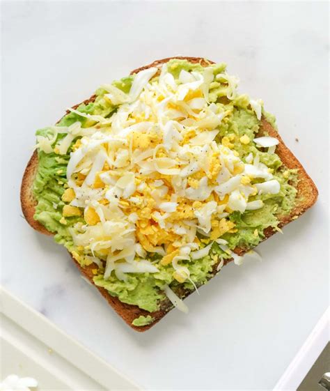 Grated Egg Avocado Toast Tiktokmadememakeit Healthnut Nutrition