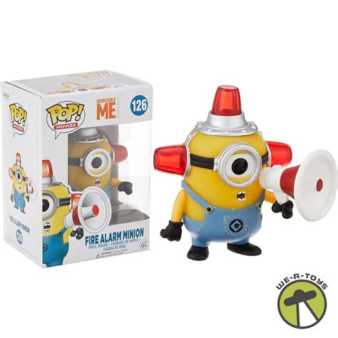 Funko Pop Movies Despicable Me 2 Fire Alarm Minion Action Figure We R Toys