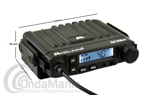 MIDLAND M MINI EMISORA DE 27 MHZ CB BANDA CIUDADANA DE UN TAMAÑO MUY