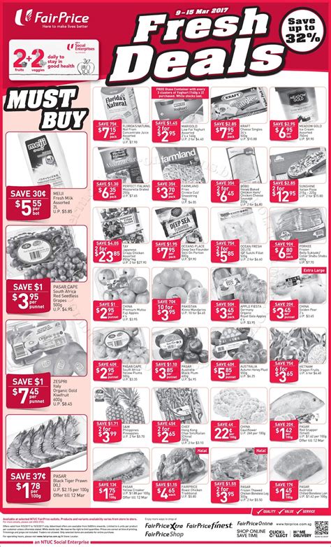 NTUC FairPrice Fresh Deals 09 15 March 2017 Supermarket Promotions