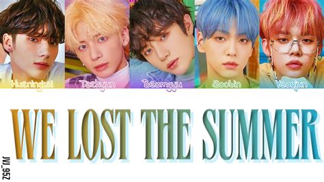 TXT 투모로우바이투게더 We Lost The Summer 날씨를 잃어버렸어 Colour Coded Lyrics