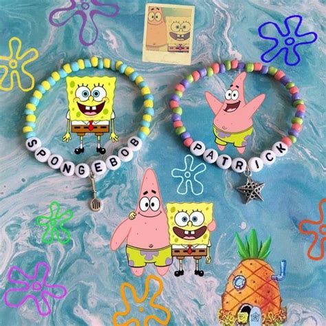 Pulseira Da Amizade Do Bob Esponja E Patrick De Mi Anga Shopee Brasil